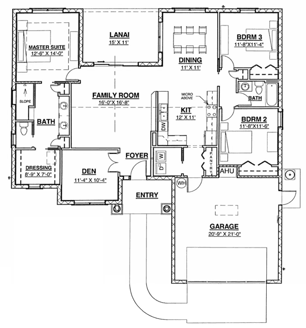 The Islander floor plan - click to view larger image in new window